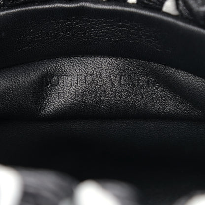 Bottega Veneta Nappa Zebra Print The Pouch Chain White Black 6 of 9