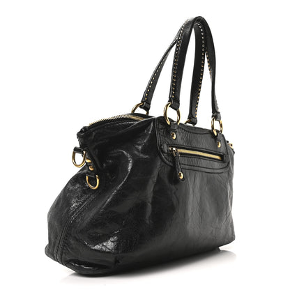 Miu Miu Vitello Shine Zip Tote Black 3 of 10
