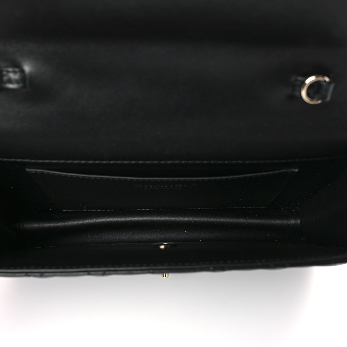 Lambskin Quilted Fantasy Pearl Flap Black