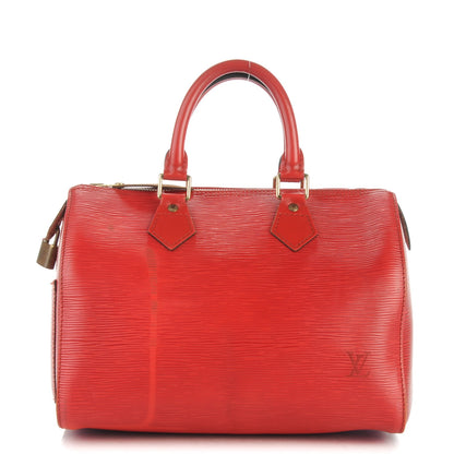 Louis Vuitton Epi Speedy 25 Castillan Red 1 of 11