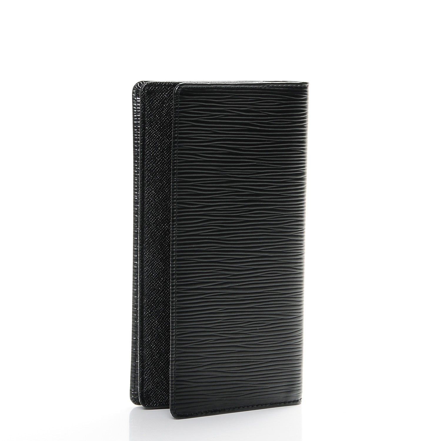 Louis Vuitton Epi Checkbook Organizer Wallet Black 3 of 7