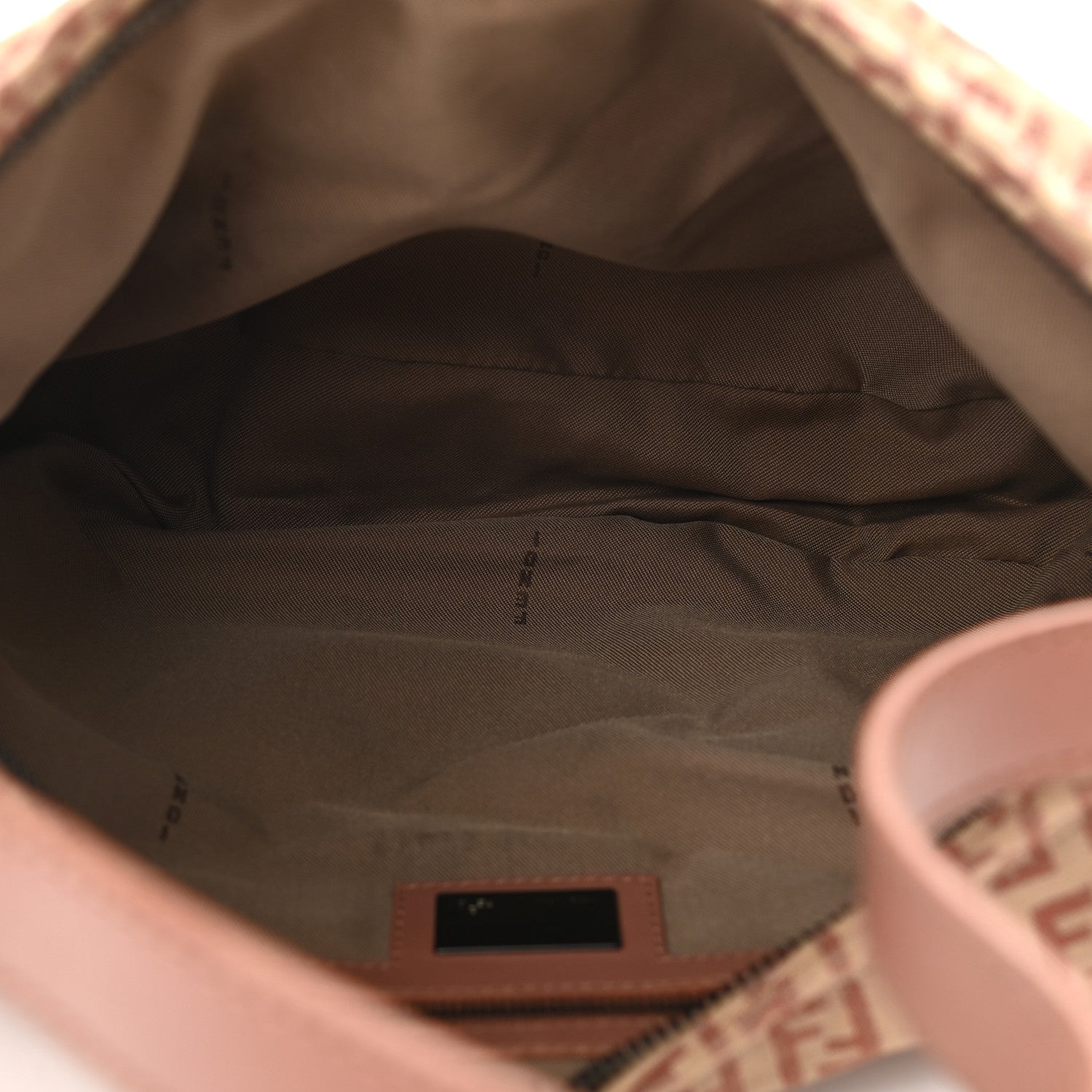 Fendi Zucchino Vitello Hobo Beige Bruciato Bois de Rose 5 of 12