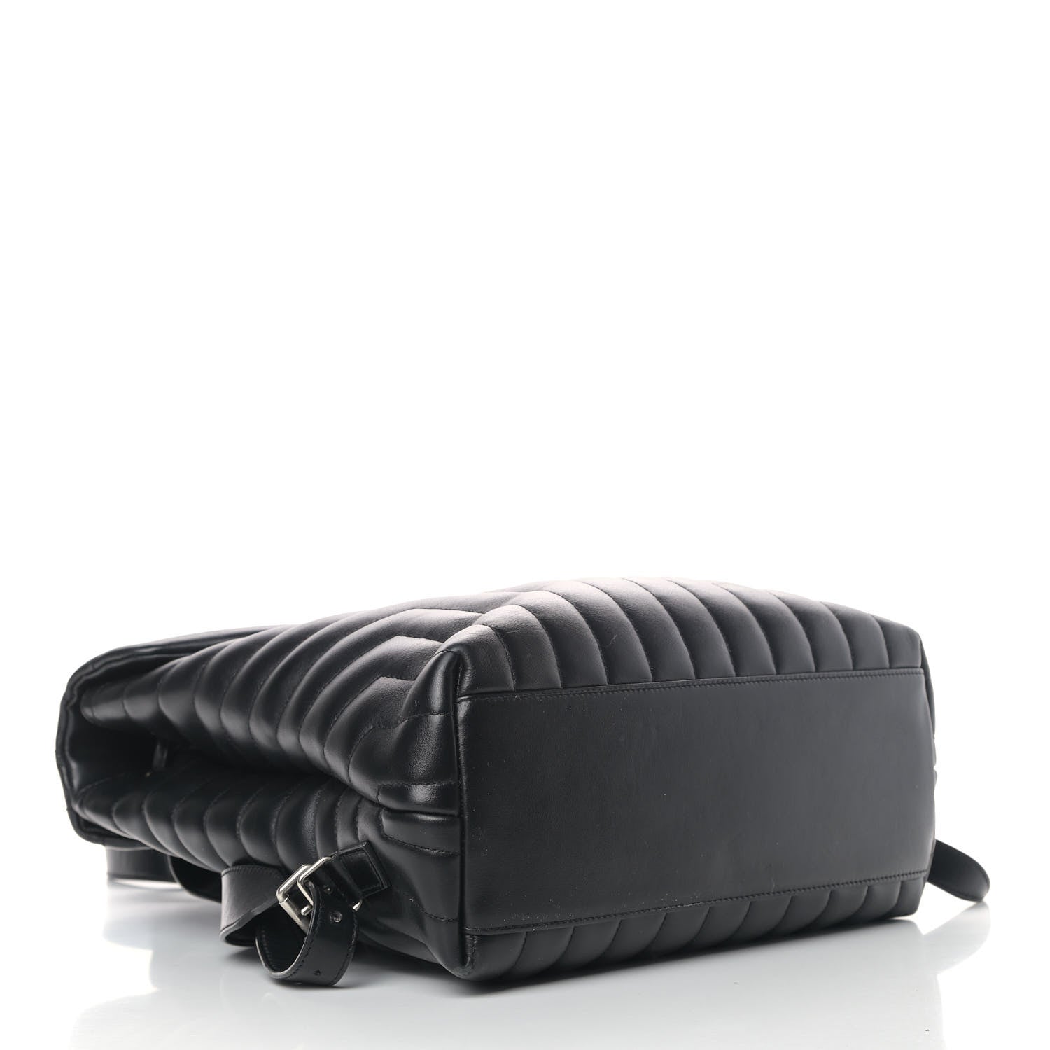 Saint Laurent Calfskin Y Quilted Monogram Medium Loulou Backpack Black 3 of 5