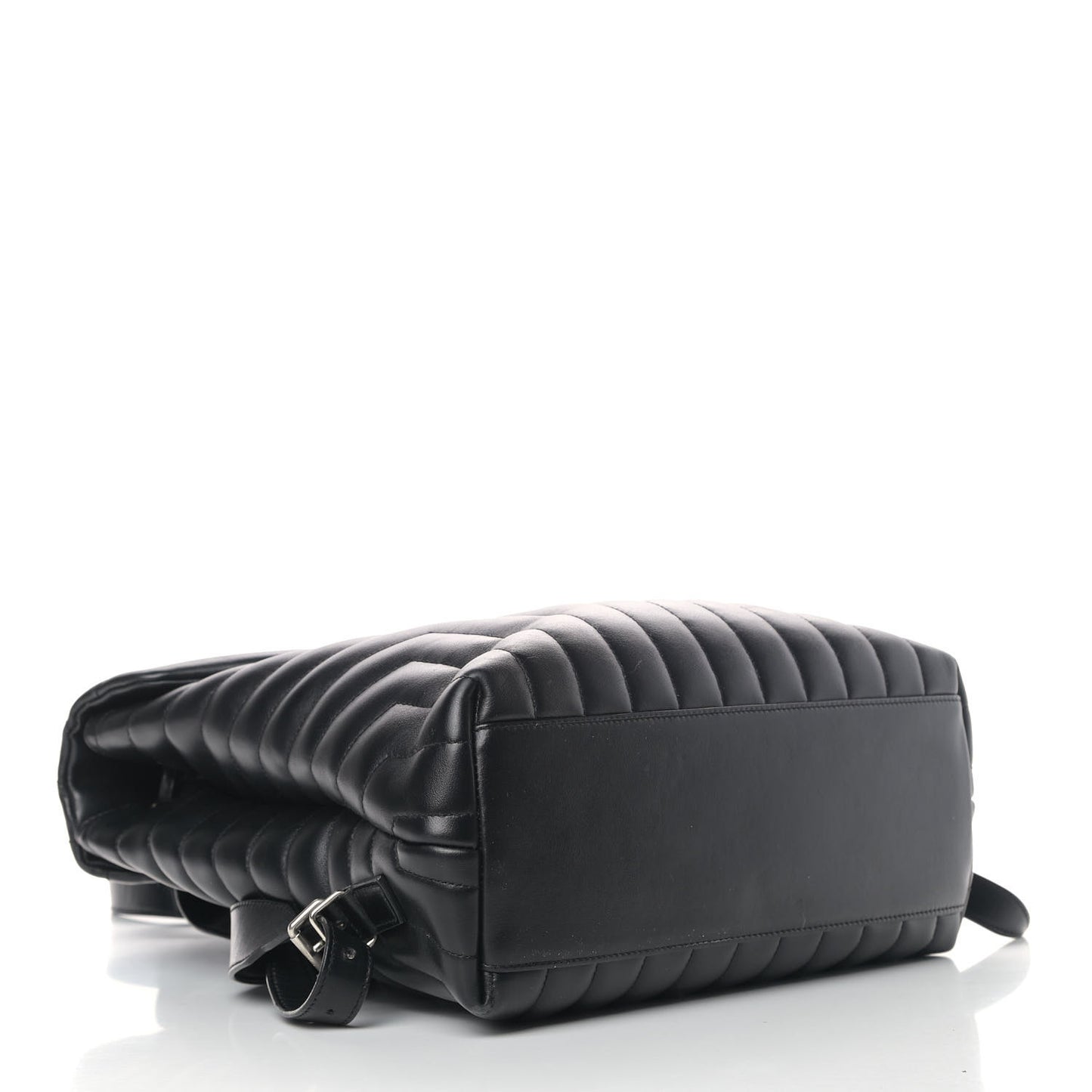 Calfskin Y Quilted Monogram Medium Loulou Backpack Black