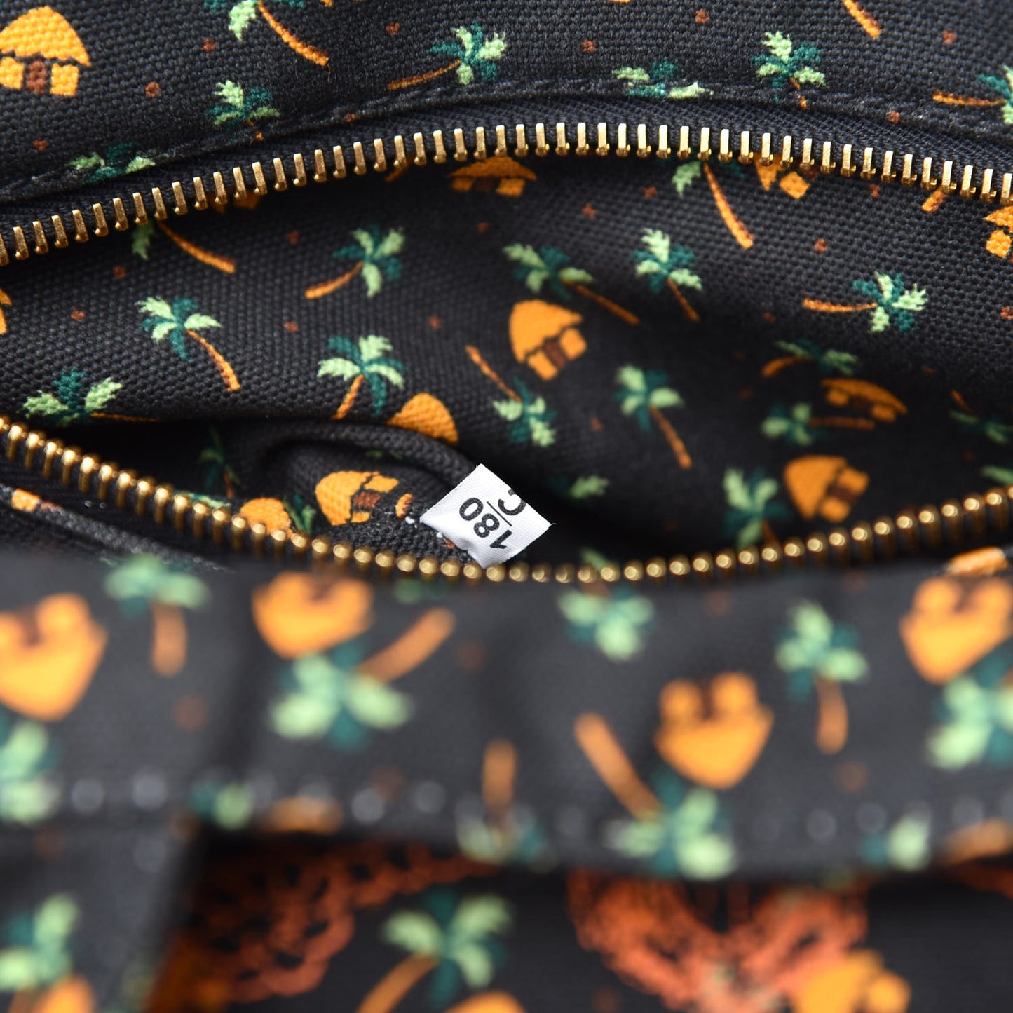 Canapa Palm Tree Print Logo Tote Black