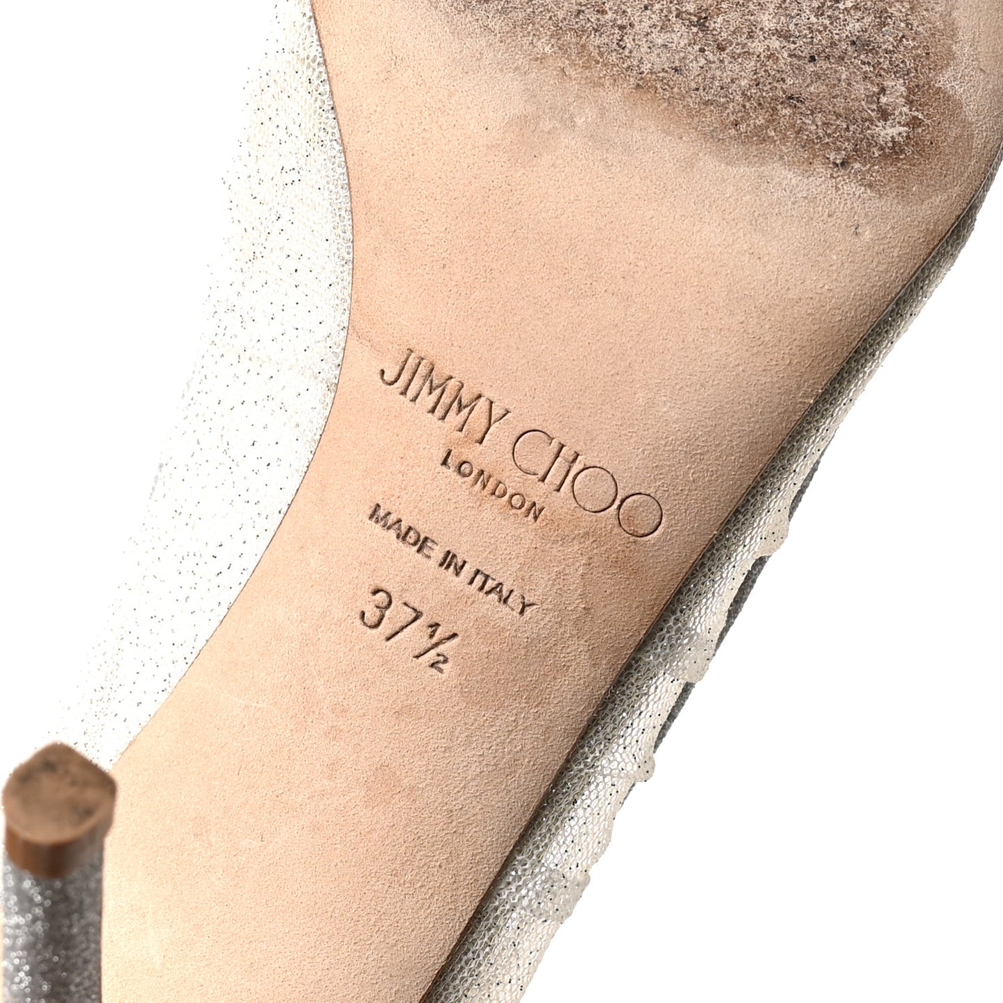 Fine Glitter Tulle Love 85 Pumps 37.5 Ivory Silver