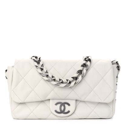 Chanel Calfskin Quilted Medium Modern Chain Flap White 1 of 8