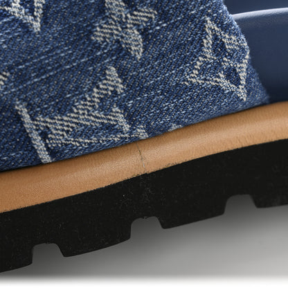 Louis Vuitton Monogram Denim LV Pool Pillow Flat Comfort Mule 36 Blue 11 of 11