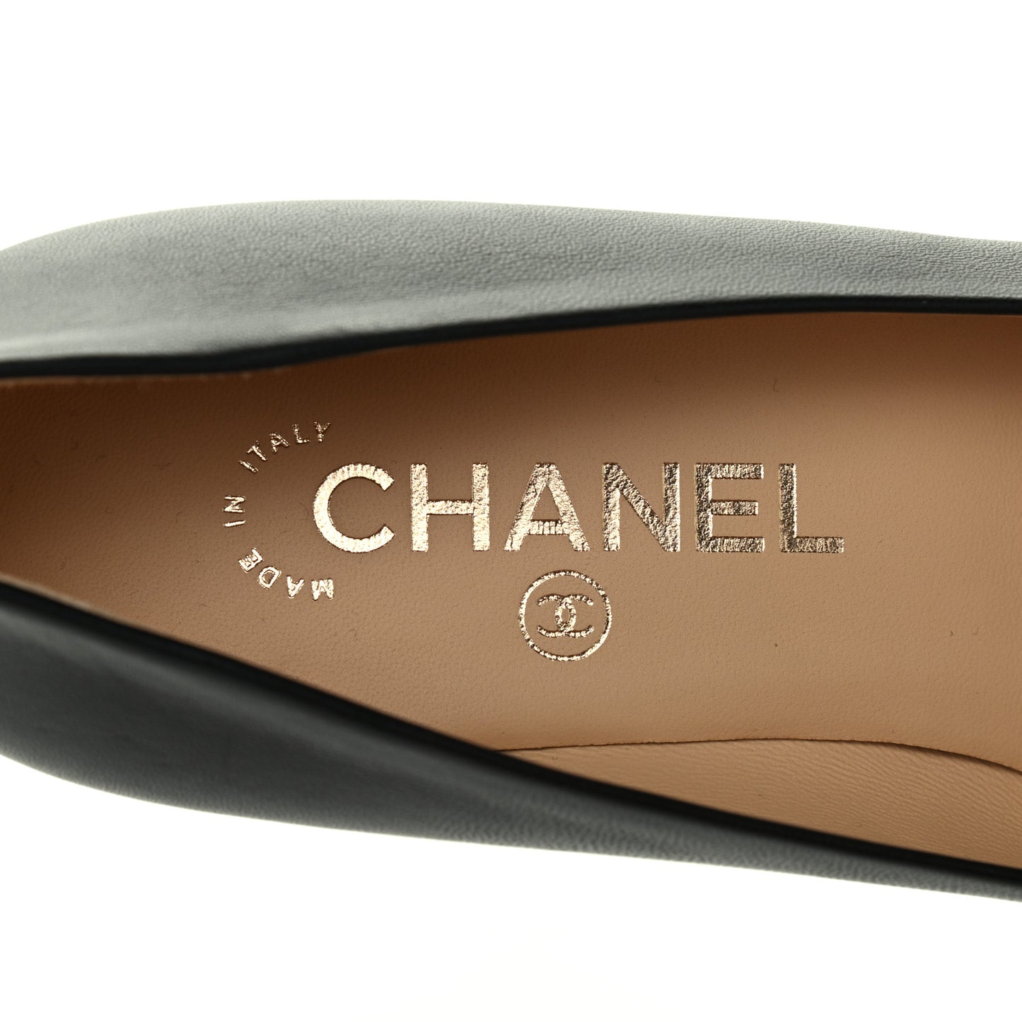 Lambskin Grosgrain Cap Toe CC Pumps 37.5 Black