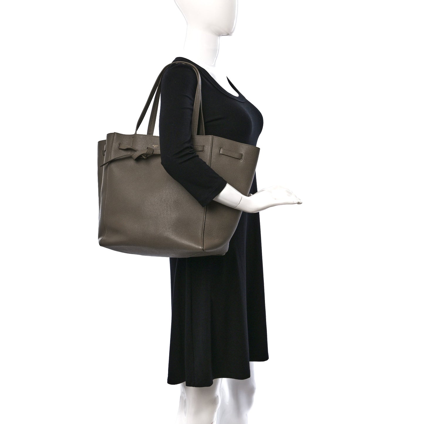 Soft Grained Calfskin Small Belt Cabas Phantom Taupe