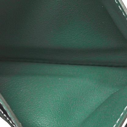 Hermes Swift Citizen Twill Card Case Vert Moyen Bleu Riviera Vert Vertigo 5 of 8