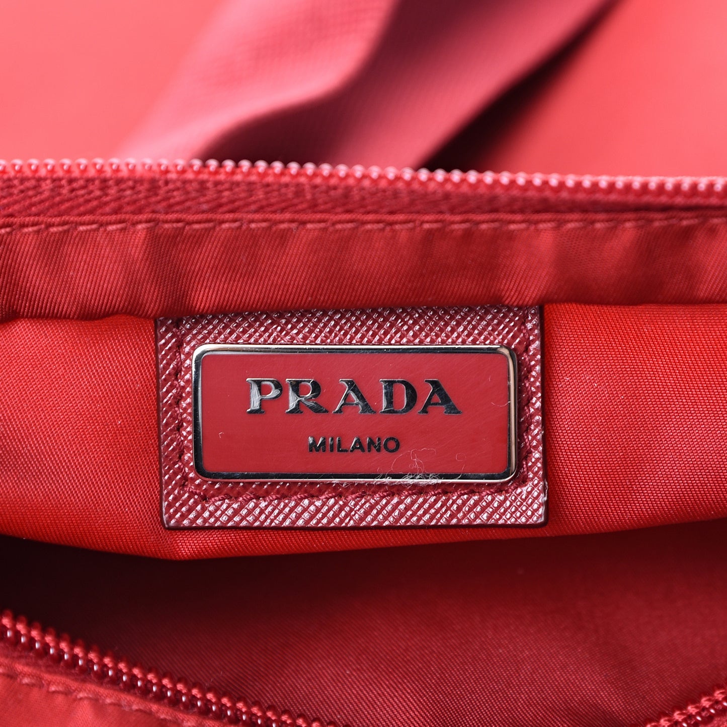 Nylon Vela Flat Messenger Bag Fuoco