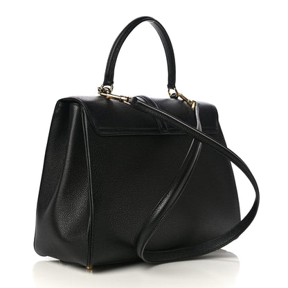 Celine Grained Calfskin Classique 16 Top Handle Bag Black 3 of 15