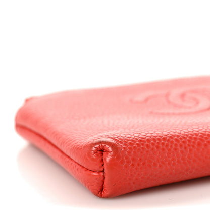 Chanel Caviar Timeless CC Coin Purse Case Light Red 8 of 11