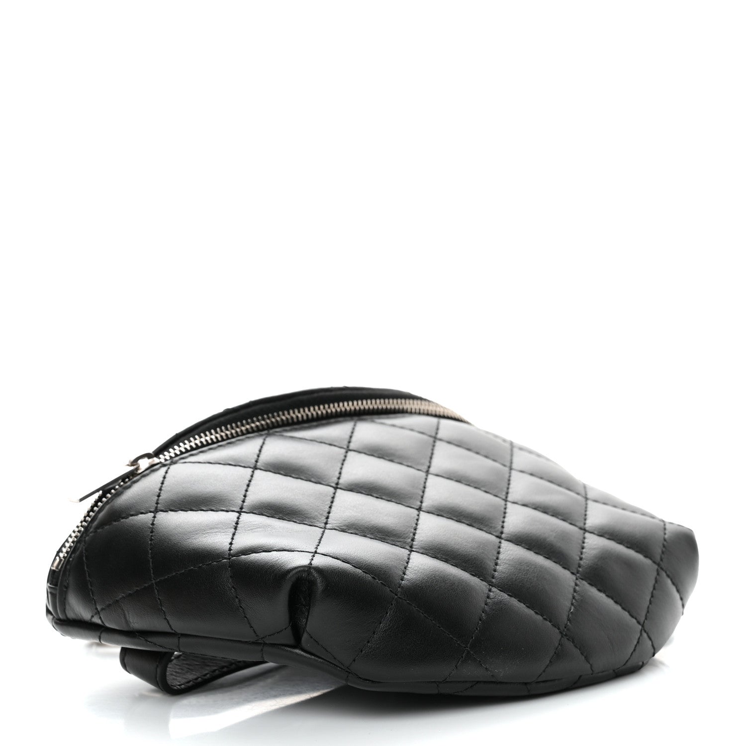 Chanel Calfskin Quilted Waist Belt Bag Black 4 of 11