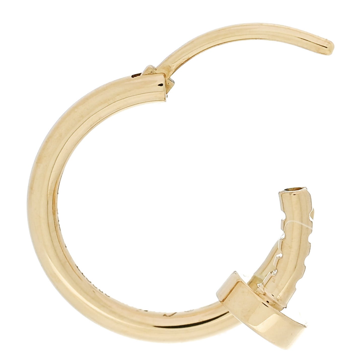 18K Yellow Gold Juste Un Clou Single Hoop Earring