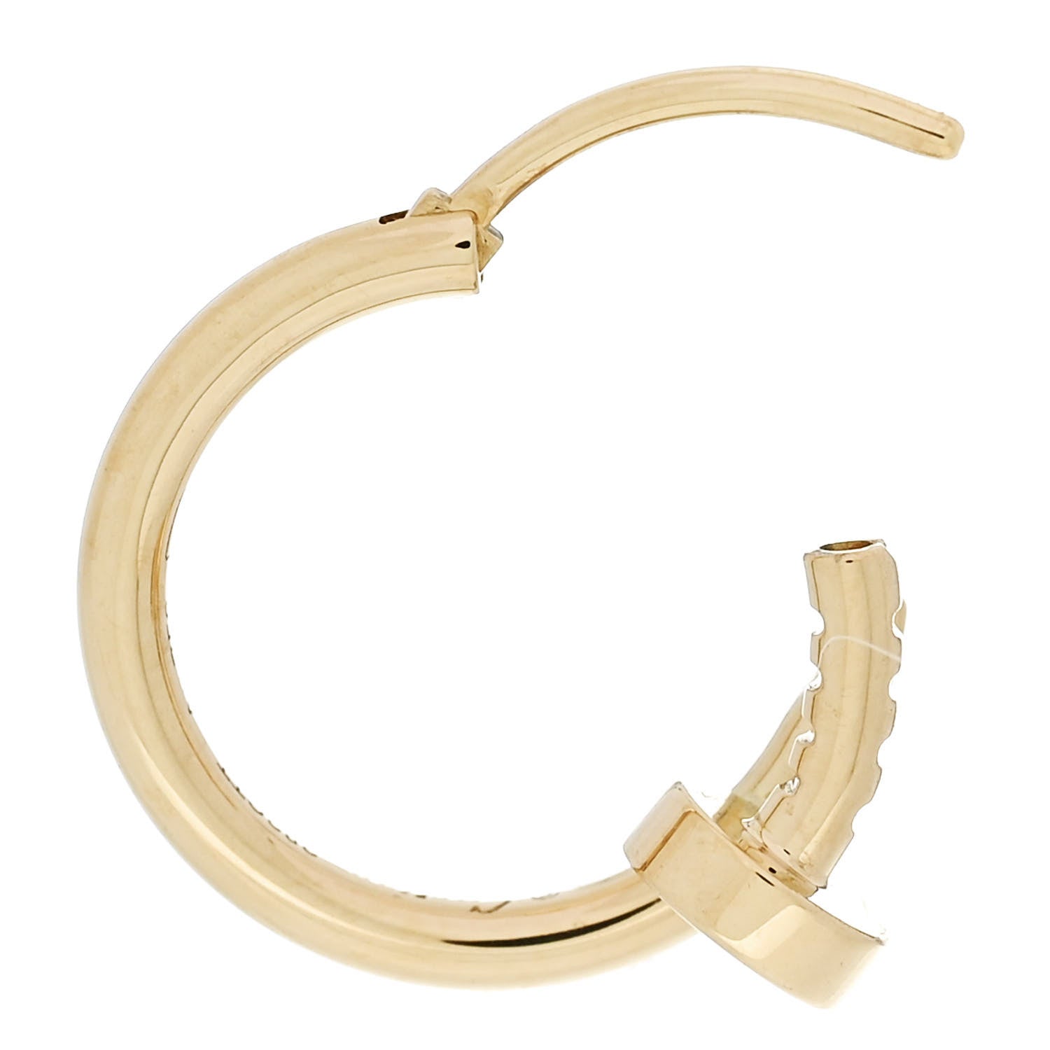 Cartier 18K Yellow Gold Juste Un Clou Single Hoop Earring 3 of 4