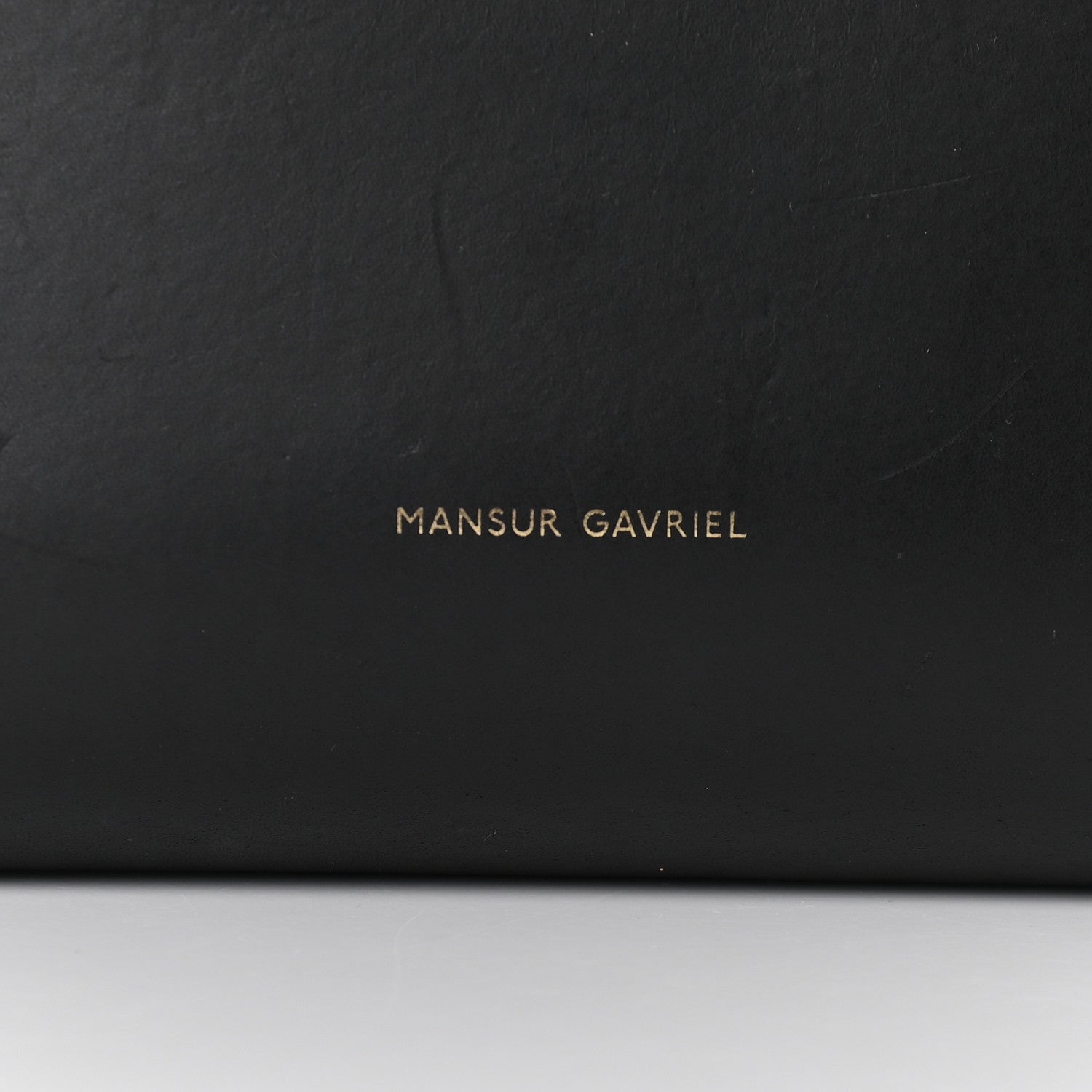 Mansur Gavriel Vegetable Tanned Calfskin Bucket Bag Black Flamma 6 of 10