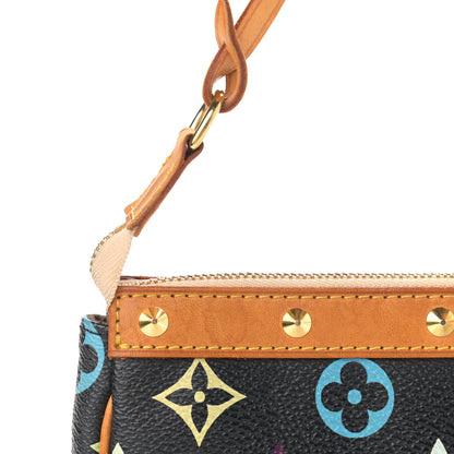 Louis Vuitton Monogram Multicolor Pochette Accessories Black 10 of 11