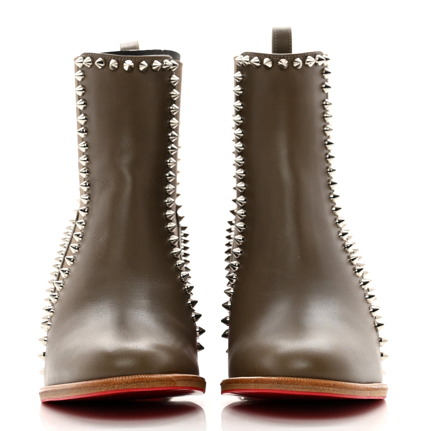 Calfskin Out Line Spike Lug 70 Boots 36 Silex