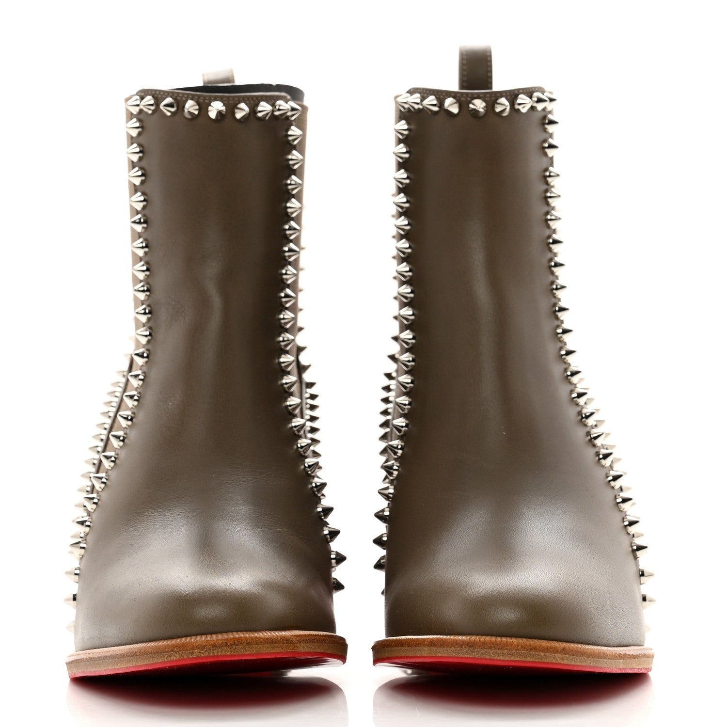 Christian Louboutin Calfskin Out Line Spike Lug 70 Boots 36 Silex 2 of 8