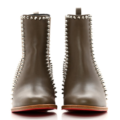 Christian Louboutin Calfskin Out Line Spike Lug 70 Boots 36 Silex 2 of 8