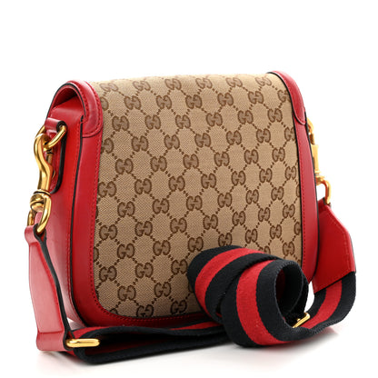 Gucci Monogram Ruinart Calfskin Medium Lady Web Shoulder Bag Beige Ebony Hibiscus Red 2 of 13