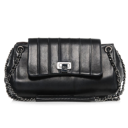 Chanel Vertical Quilt Lambskin Small Accordion Flap Black 1 of 9
