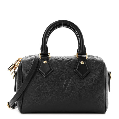 Louis Vuitton Empreinte Monogram Giant Speedy Bandouliere 20 Black 1 of 9