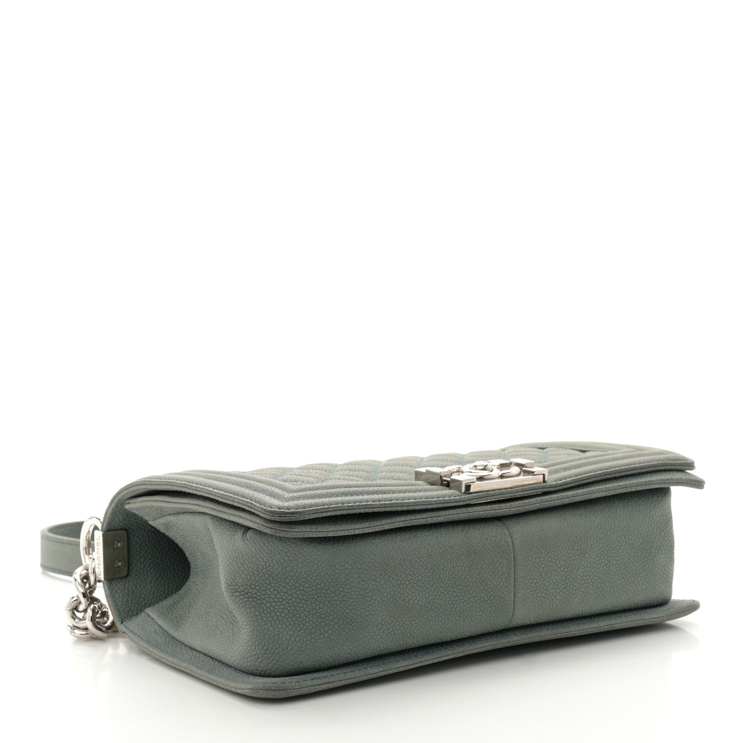 Chanel Caviar Quilted Medium Boy Flap Vert Fonce 4 of 11