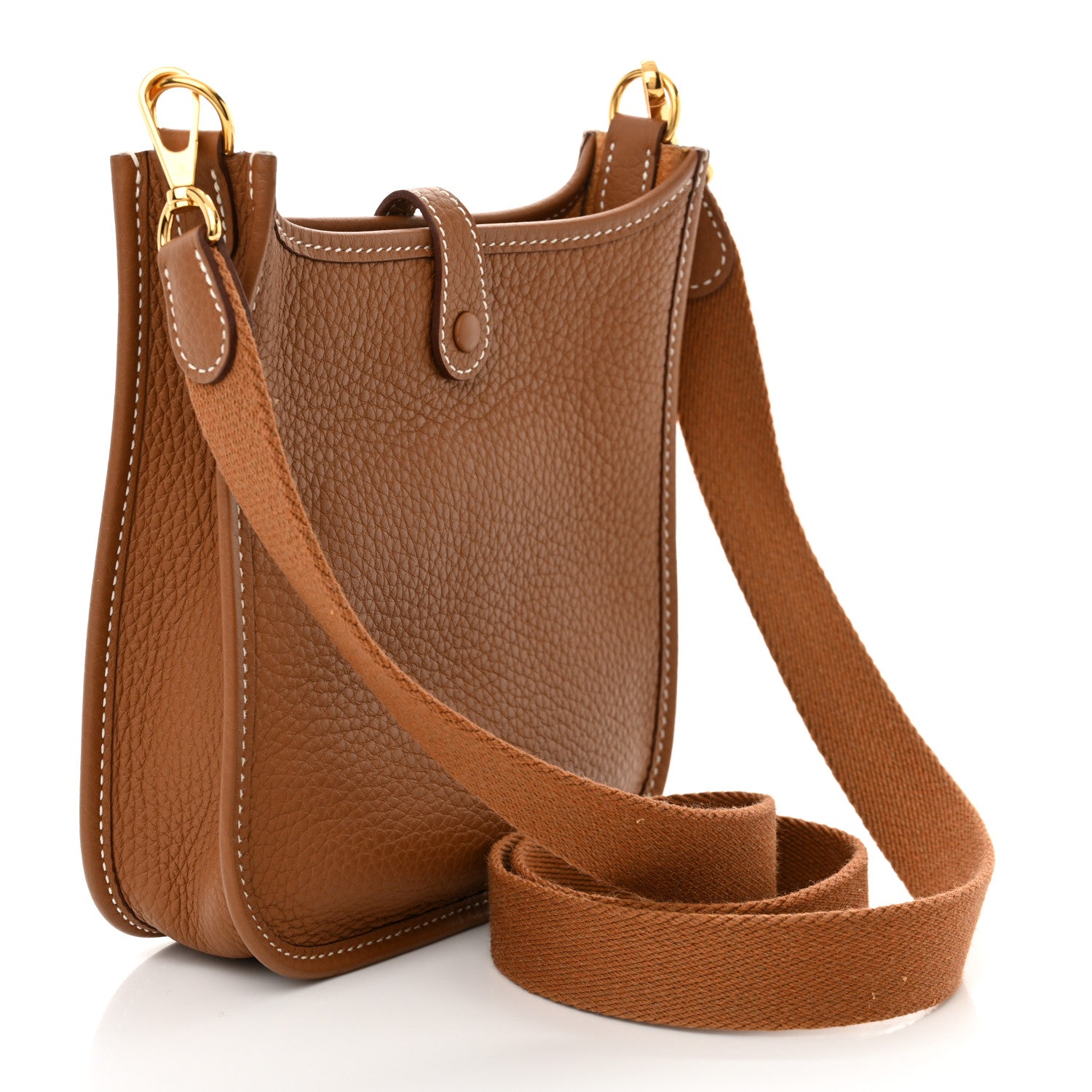 Hermes Taurillon Clemence Evelyne TPM Gold 3 of 10