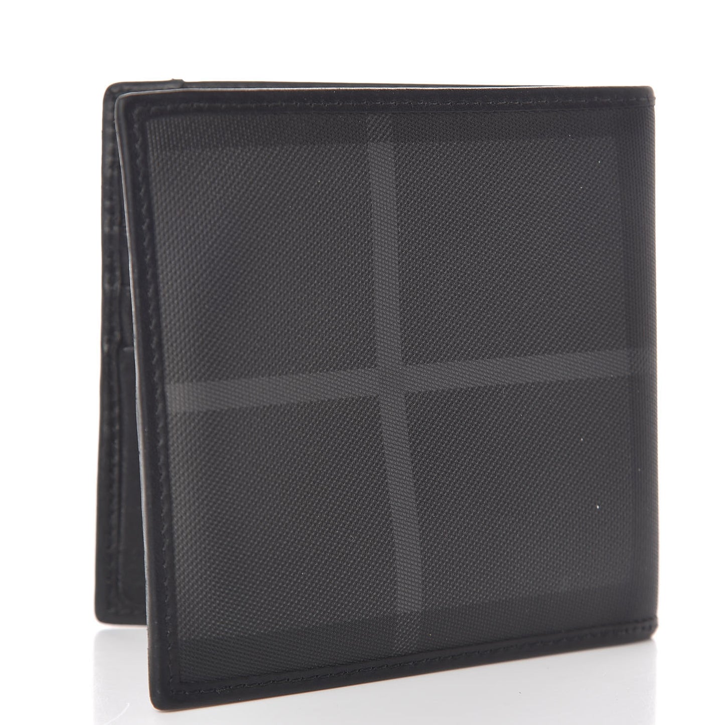 Smoked Check Bi-Fold Wallet Black