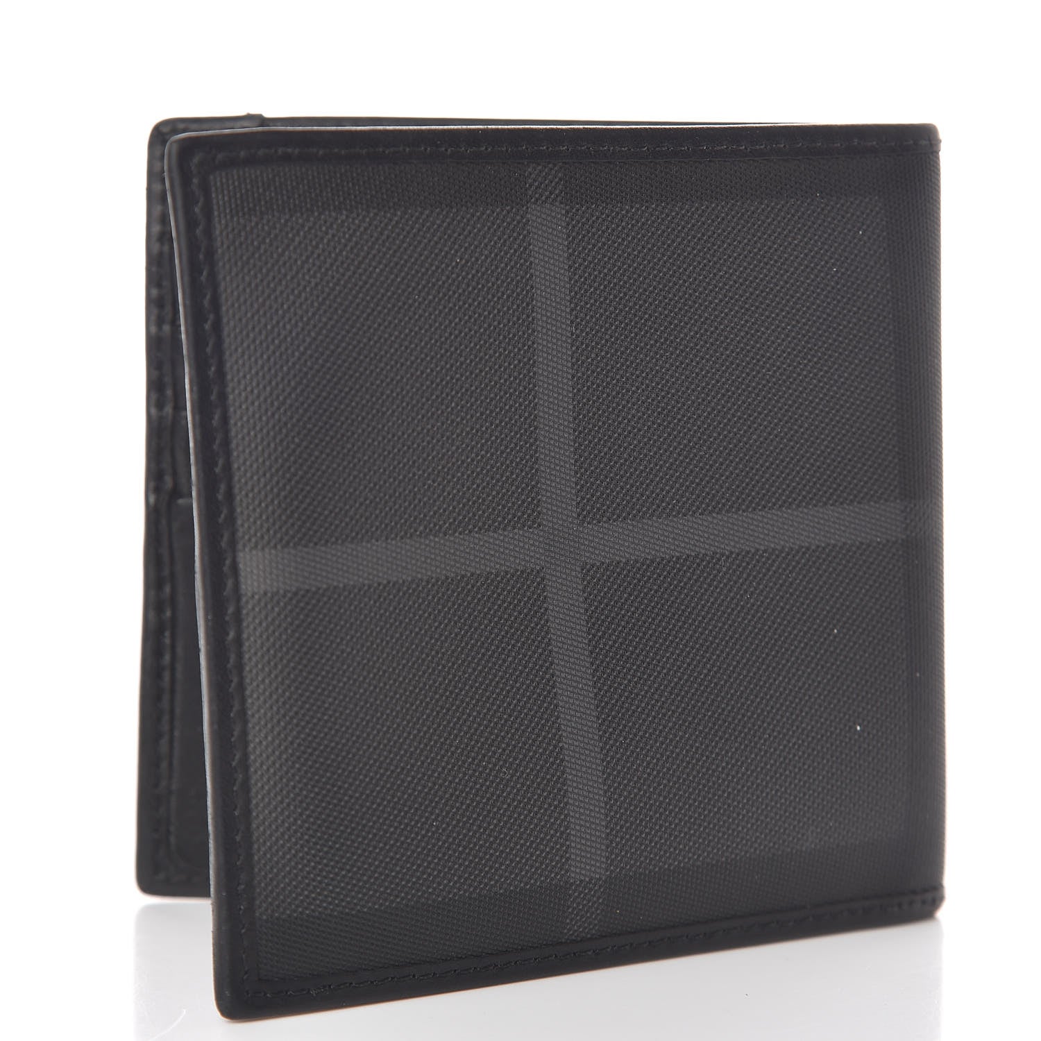 Burberry Smoked Check Bi-Fold Wallet Black 3 of 7