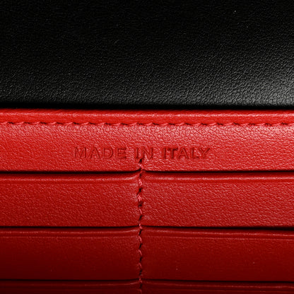 Christian Louboutin Calfskin Macaron Spiked Flap Wallet Black 7 of 7