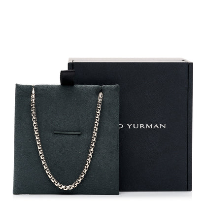 David Yurman Sterling Silver 14K Yellow Gold 2.7mm Small Box Chain Necklace 16" 5 of 5