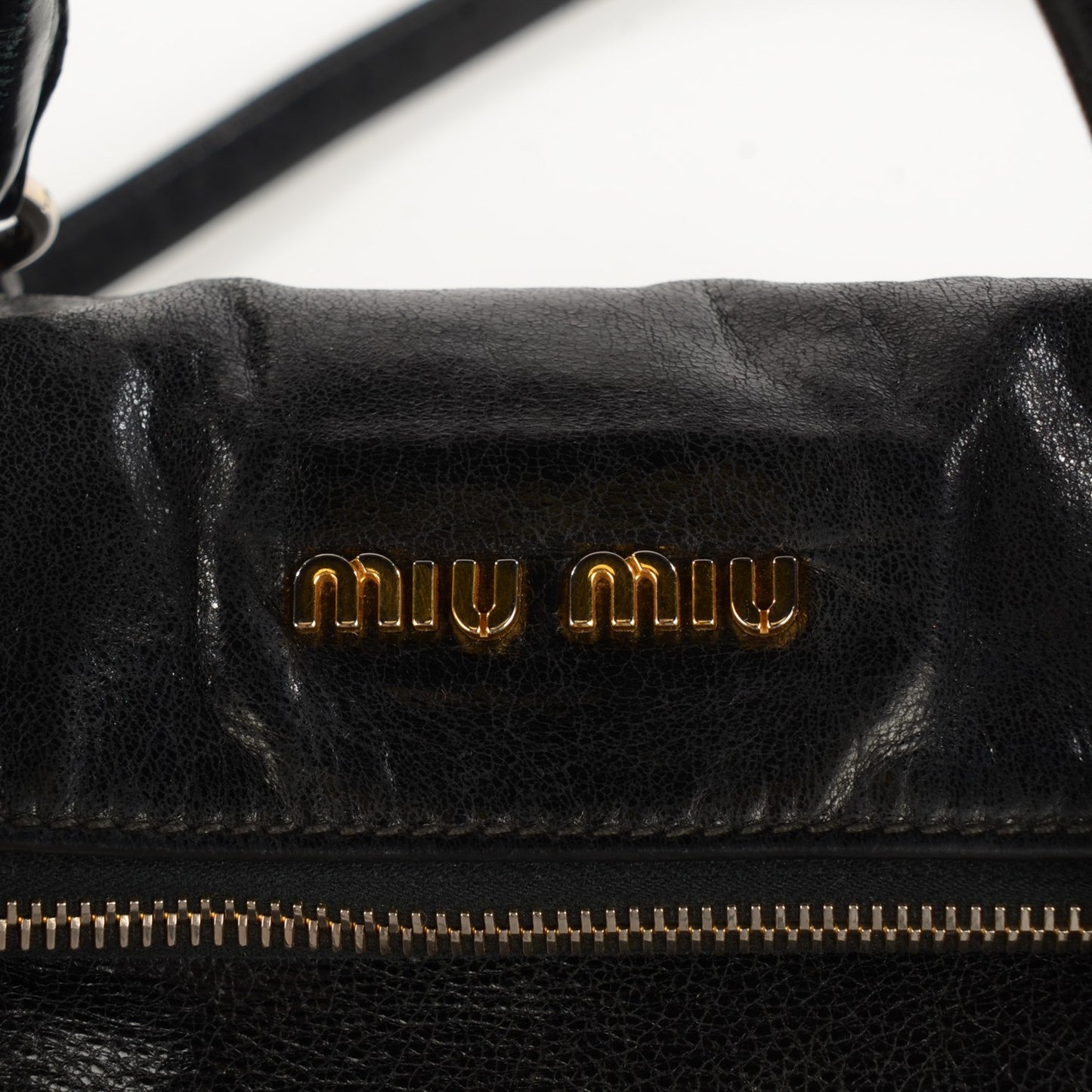 Vitello Lux Medium Bow Bag Nero Black