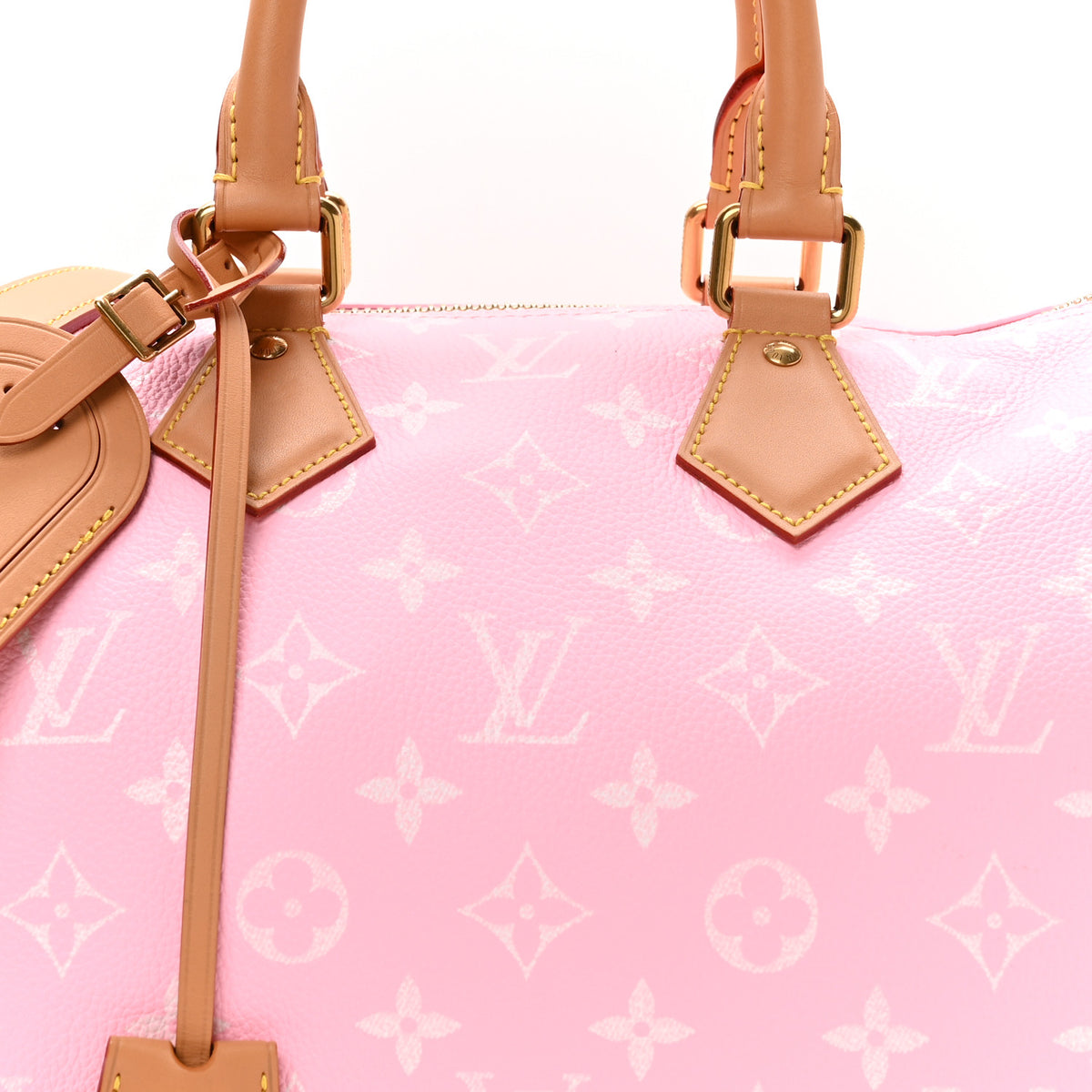Calfskin Monogram Speedy P9 Bandouliere 30 Candy