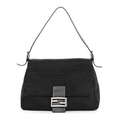 Fendi Zucchino Mama Baguette Black 1 of 9