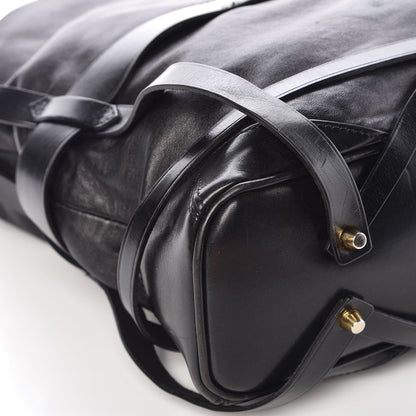 Burberry Soft Lambskin Bridle Calfskin Medium Gosford Hobo Black 8 of 16