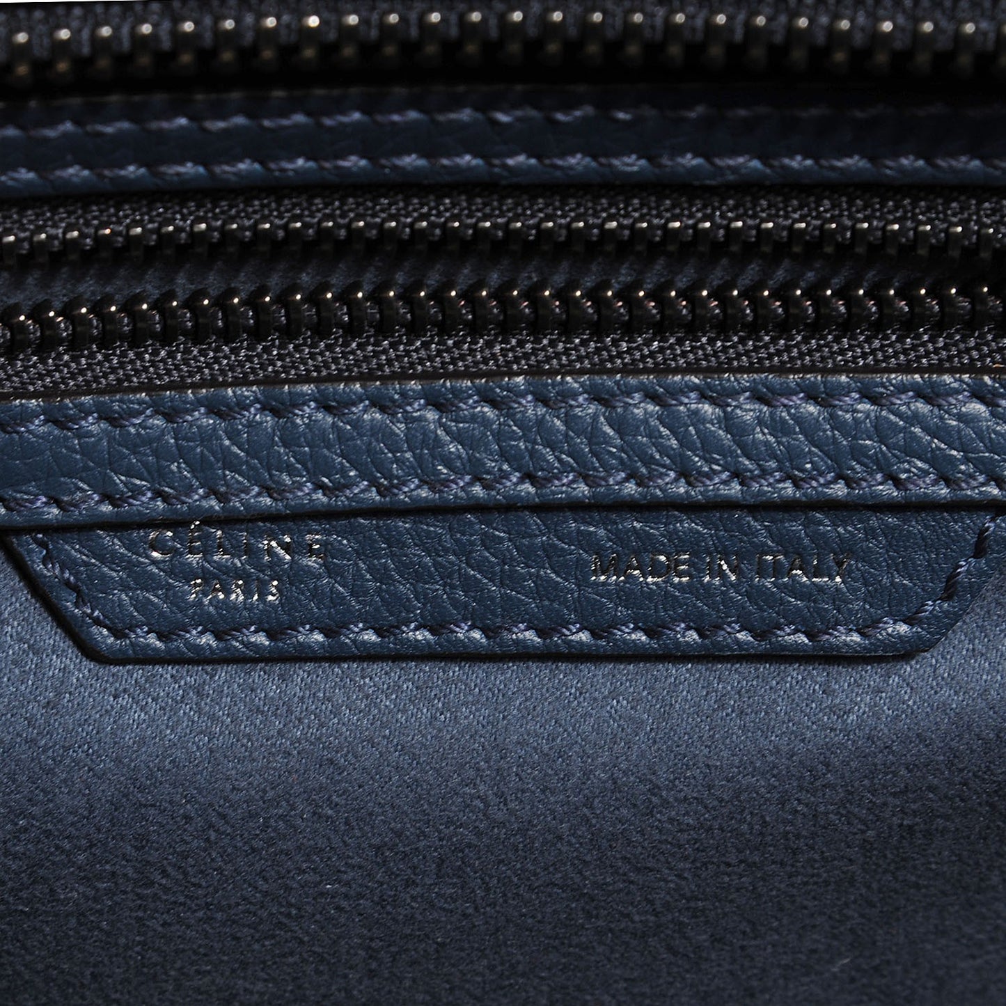 Drummed Calfskin Micro Luggage Orage