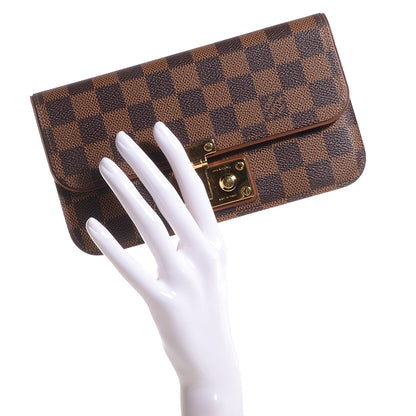 Louis Vuitton Damier Ebene Ascot Wallet 2 of 9