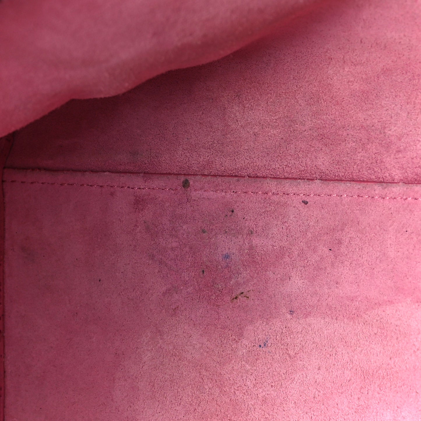 Grained Calfskin Small Cabas Rive Gauche Rose Clair