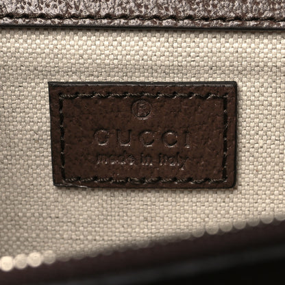 Gucci Monogram Jumbo GG Textured Dollar Calfskin Embroidered Small Dionysus Shoulder Bag Camel Ebony New Acero Multicolor 7 of 11
