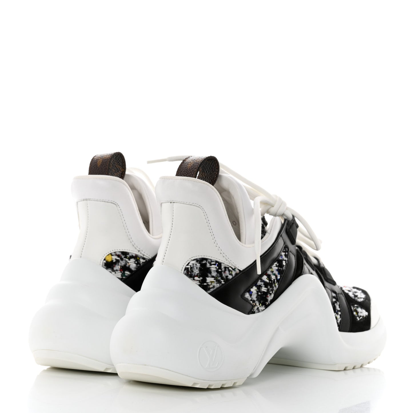 Tweed Calfskin Technical Nylon LV Archlight Sneakers 41