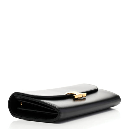Celine Shiny Calfskin Long Triomphe Wallet Black 4 of 11