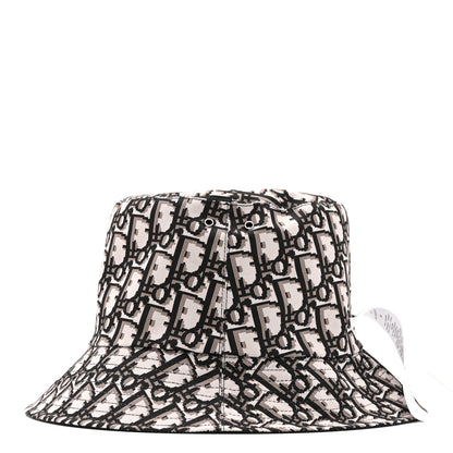 Christian Dior Oblique Reversible Teddy-D Brim Bucket Hat 59 Black 8 of 14