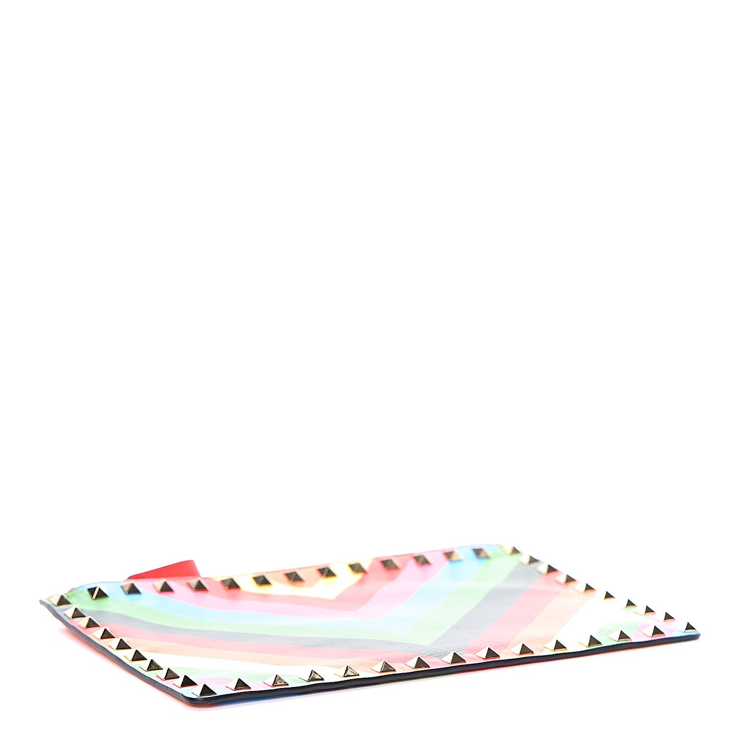 Valentino Garavani Vitello 1973 Medium Rockstud Zip Pouch Multicolor 4 of 6