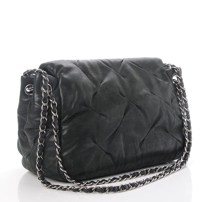 Chanel Iridescent Calfskin Glint Accordion Flap Black 4 of 8