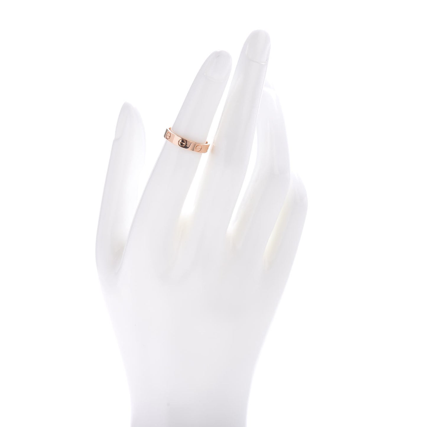 18K Pink Gold 3.5mm LOVE Wedding Band Ring 49 4.75