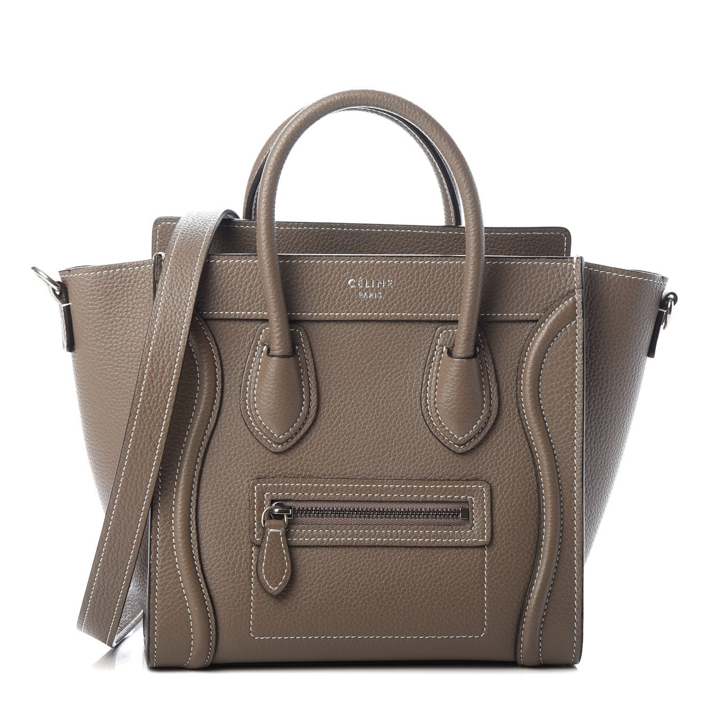 Drummed Calfskin Nano Luggage Souris